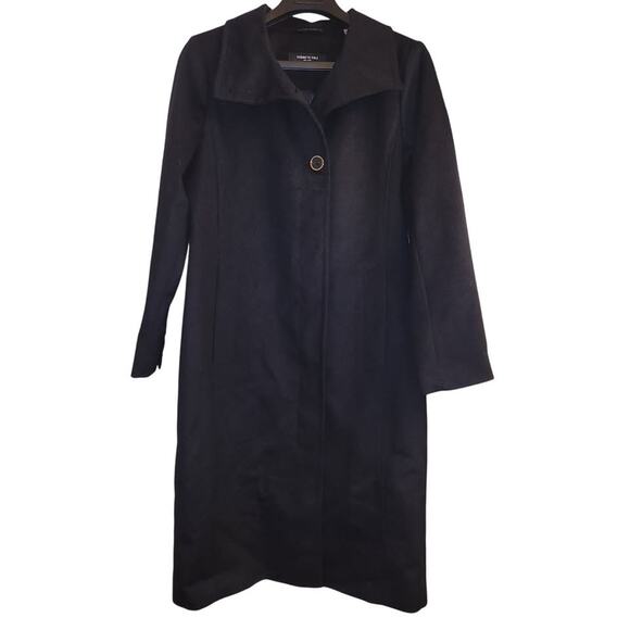 Kenneth Cole Women's Classic Wool Walker W Three Button Stand Collar Size L New - Picture 3 of 9